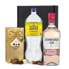 Buy & Send Edinburgh Rhubarb & Ginger Gin 70cl with Lemonade Mixer Gift Box